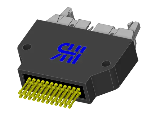 Nadelprüfadapter für 24-poligen, 2-reihigen Steckverbinder, Rastermaß: 2,54mm;