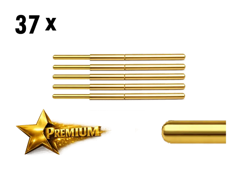 Beipack für Nadelprüfadapter SubD-37; 37x Federkontaktstifte Premium, rund;